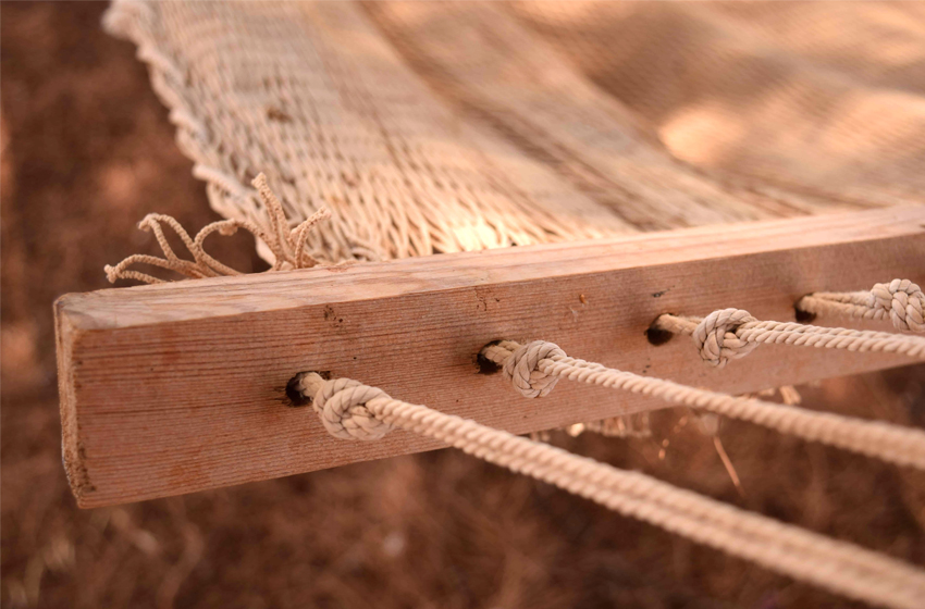 A rope bed structure